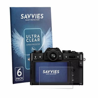Savvies - Screenprotector voor Fujifilm X-T30 III - Folie Beschermfolie transparant 6 Stuks