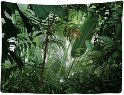 Ulticool Wandkleed 200x150 cm - Planten Jungle Safari Natuur - voor Binnen - Wandtapijt Wanddoek Stof Poster Decoratie Woonkamer Slaapkamer - Aesthetic Room