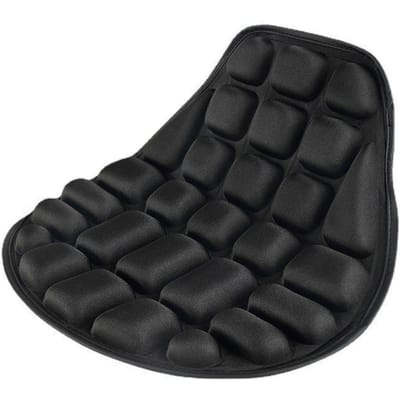 Coussin de siège de moto en mousse noire, doux, confortable et respirant, housses de siège, tapis, accessoires pour motos et vélos électriques 1pc noir