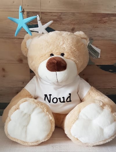 Teddybeer met naam- Funnies beer type Boris met naam - Knuffel met naam