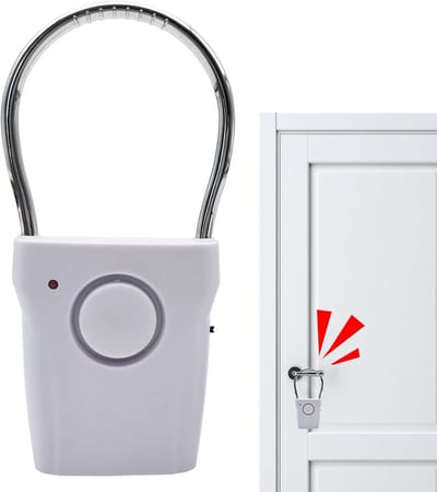 Deursensor Alarm - Draagbare Beveiliging - Veiligheid Thuis - Hoge Gevoeligheid - 15 x 7.2 cm - Wit