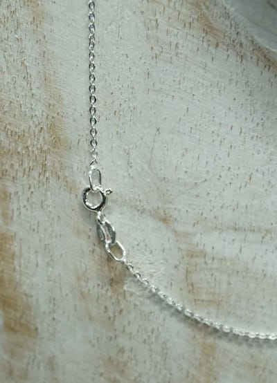 Sterling zilveren ketting zonder hanger ovale schakels lengte 43 cm, dikte 1,3 mm- 925 zilver ketting lengte 43 cm - ketting zonder hanger voor dames en heren - zilveren ketting voor hangers - zilveren fijne ketting 1,3 mm dik