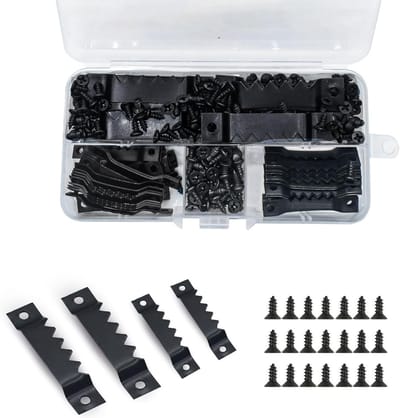 Fotohangers Set - Zwart - - Met Schroeven - Voor Fotolijsten en Schilderijen