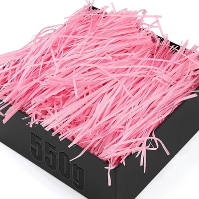550 g versnipperd papier roze - vulmateriaal voor geschenkdozen en decoratie