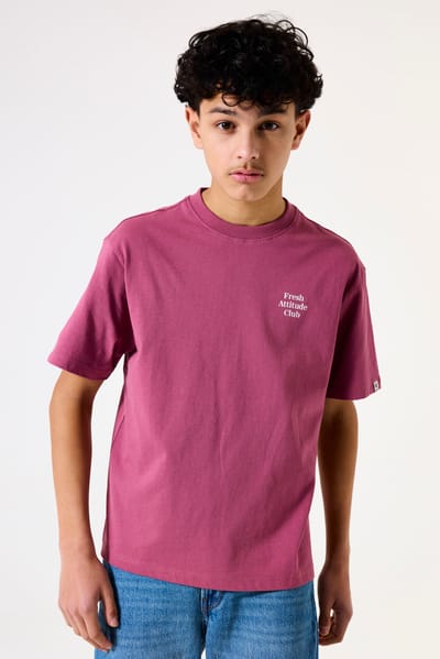 GARCIA Jongens Print T-shirt Rood Korte mouw
