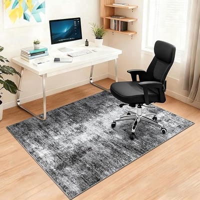 Antislip bureaustoelmat voor harde vloeren, abstract design, 120 x 150 cm