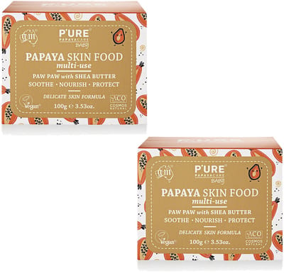 P'ure Papaya care - Papaya Baby Skin Food - Natuurlijk - 2 Pak