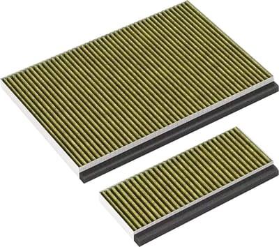 Scanpart CleanAir Plus actief koolstoffilter - Geschikt voor Bosch DWZ1AF1B6 - 11042136 - 17005388 - 363 x 250 x 24 mm (voor) - 338 x 135 x 20 mm (bodem) - 2 stuks - Alternatief
