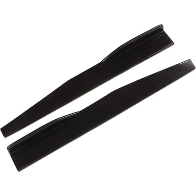2 STUKS Auto Body Styling Zijskirt Zwart Glanzend ABS Slijtvast Universele Achter Zijskirt voor