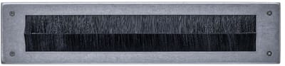 Intersteel Tochtwering rechthoekig 340x76mm rvs getrommeld