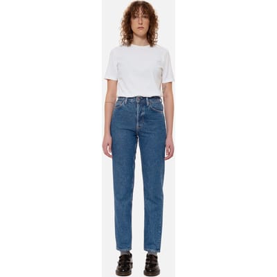 Nudie Jeans Breezy Britt 90s Stone Blue Maat: W25L34 | Slim Jeans Outlet | Dames | Blauw