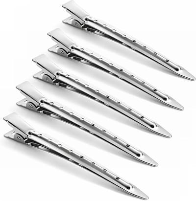 Stijlvolle Haarclips voor het Stylen van Haar, 9cm Pin Curl Clips, Metalen Sectieclips en Alligator Haarrollers voor Professionele Kappers