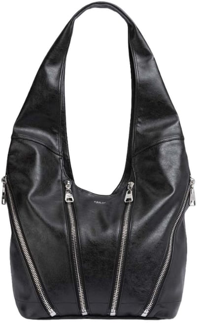 REPLAY schoudertas shopper Shoulder Bag Black zwart