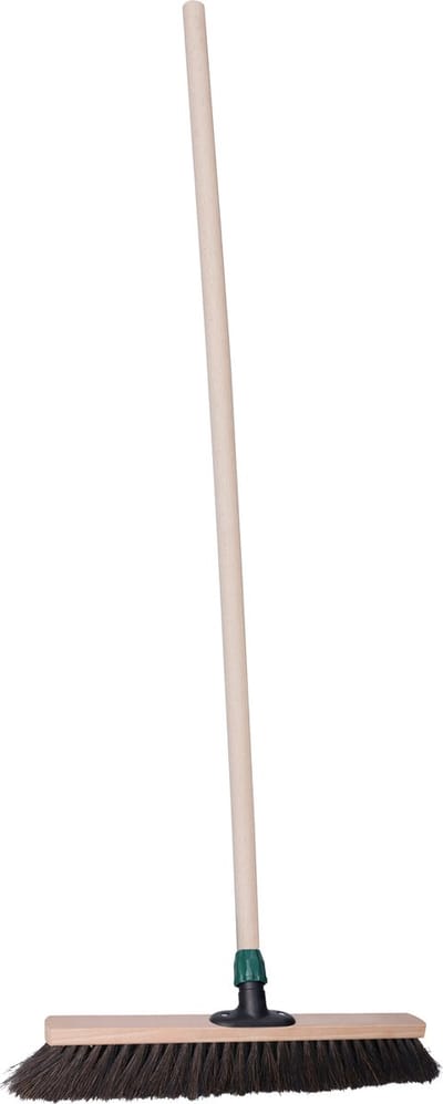 Brumag Straatbezem Blacky voor buiten terras tegels en klinkers - Harde bezemkop 40 cm breed - Houten steel van 120 cm