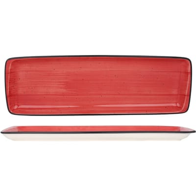 Bonna Serveerschaal - Aura Passion - Porselein - 48x16 cm - set van 2