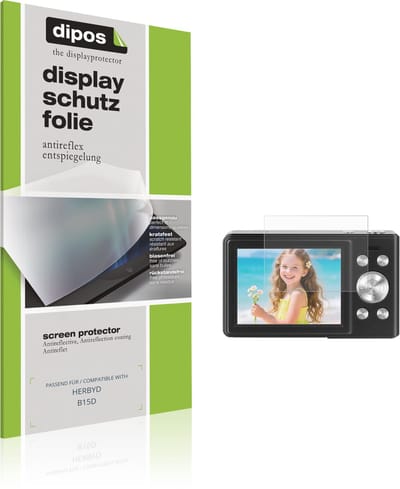 dipos – 4x Matte Beschermfolie geschikt voor HERBYD B15D | Krasbestendige & antireflecterende Screenprotector Ultra-Thin