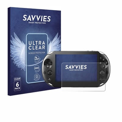 Savvies - Screenprotector voor Sony Playstation PS Vita Slim - Folie Beschermfolie transparant 6 Stuks