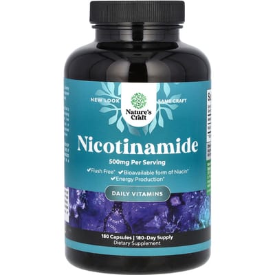Nature's Craft, Niacinamide, 500 mg, 180 capsules