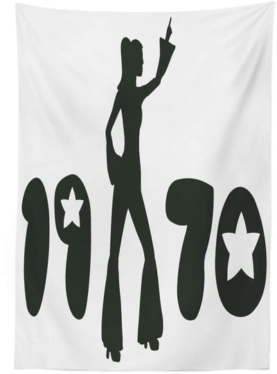 ABAKUHAUS Tafelkleed Zwart-wit – 140x170 cm, satijn, wasbaar