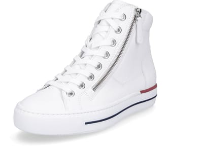 Paul Green dames hoge sneaker wit