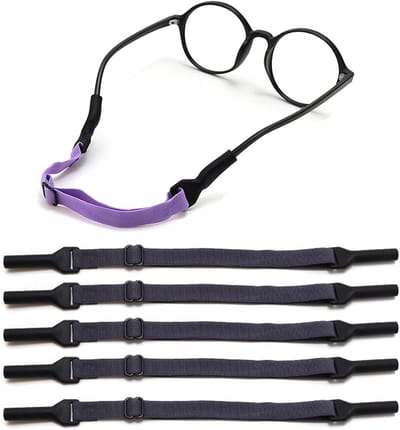 Verstelbare Brilbanden voor Kinderen, 5 Stuks, Antislip Sportbrillen Bands voor Jongens en Meisjes, Ideaal voor Actieve Kinderen