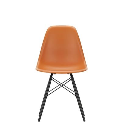 Vitra - DSW Eames Plastic Sidechair - roestoranje RE - esdoorn zwart