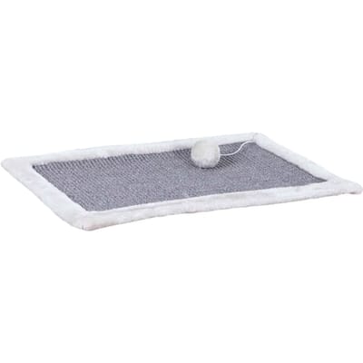 Trixie Scratching mat sisal rug/plush 55 × 35 cm grey/light grey