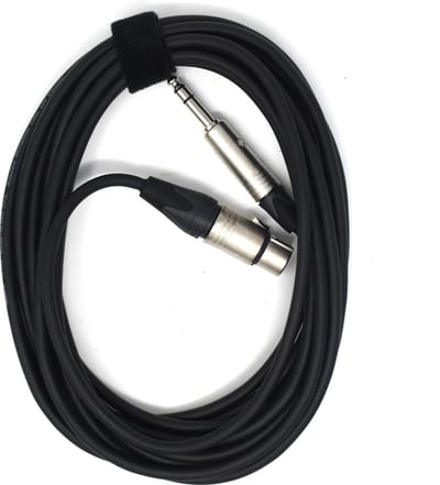 Tasker Female XLR Neutrik naar 6,3 Jack stereo 6 meter