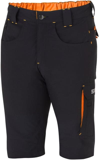 Sparco Werkbroek Kort Tech Light Laredo - Zwart — Oranje — M