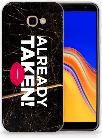 TPU Hoesje voor Samsung Galaxy J4 Plus (2018) Siliconen hoesje met naam Already Taken Black