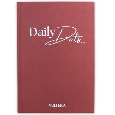 Vultera Daily Dots - Bullet Journal - Dagboek - A5 - Oud Roze