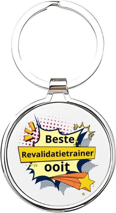Akyol - beste revalidatietrainer ooit Sleutelhanger - Trainer - de beste revalidatietrainer - beste revalidatietrainer ever sleutelhanger - trainer - coach - leuke kado voor iemand die coach is - coach van je kinderen - lifecoach - 4 x 7,5 CM