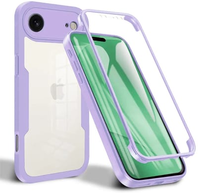 Hoesje geschikt voor Apple iPhone Air - Techsuit ColorVerse 360 Case met Screenprotector - Paars