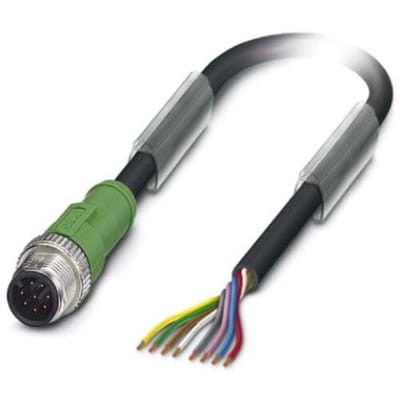 Phoenix Contact 1522493 Sensor/actuator connector, geassembleerd M12 Aantal polen (sensoren): 8 Stekker, recht 1.50 m 1 stuk(s)