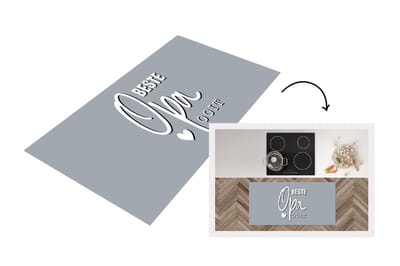 Keukenloper - Loper keuken - Quote - Cadeau man - Vaderdag - Beste opa ooit - Spreuken - 120x60 cm - Keukenloper vinyl