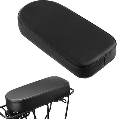Famanu - Fiets kussen voor achterdrager, comfortabel en slijtvast – Zwart