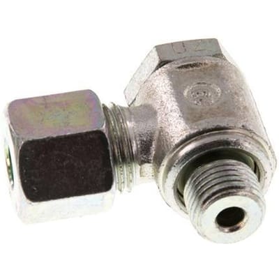 8S & G1/4'' Verzinkt Stalen Swivel Joint Snijringkoppeling Buitendraad 250bar Draaibaar ISO 8434-1