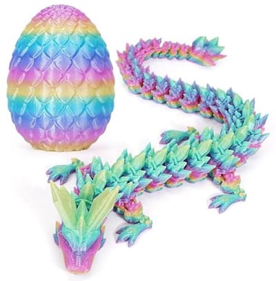 Drakenspeelgoed, volwassenen en kinderen, cadeau, speelgoed, 3D-gedrukte beweegbare draak, speelgoed, Pasen, cadeaus voor kinderen (P5)