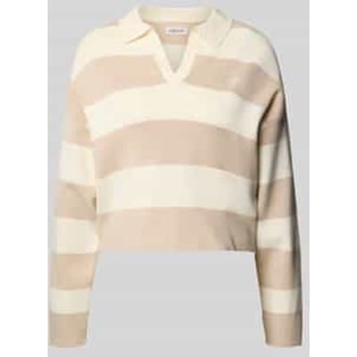 Guess Jeans W6rr16z3fc2 Lange Mouw Poloshirt Beige S Vrouw
