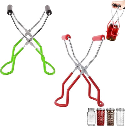 Non-slip Pincet voor Blikken en Flessen - RVS Lifter voor Inleggen en Bewaren van Voedsel, Ideaal voor Diverse Maten en Keukenaccessoires