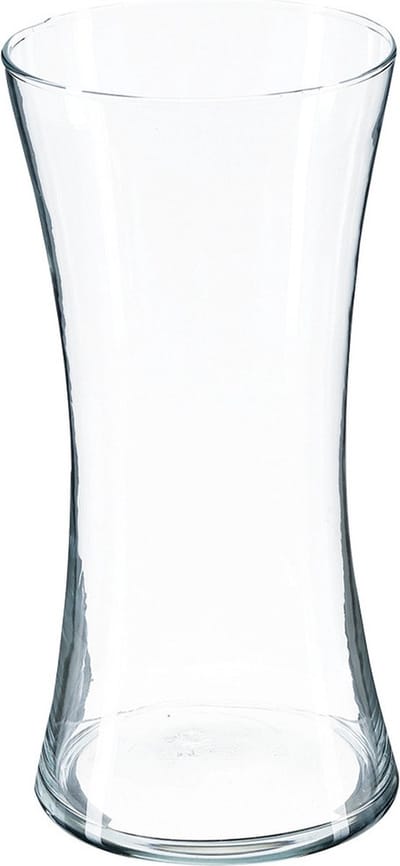 Atmosphera bloemenvaas Armado - Taps model - transparant - glas - 30 x 14 cm