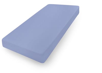 Jersey Hoeslaken met Elastiek 220x200 cm - Premium Kwaliteit Blauw