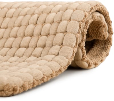 Heckettlane Badmat Vellutato - Badkamermat - Bidetmat - Antislip tapijt - 60x60 cm - Beige