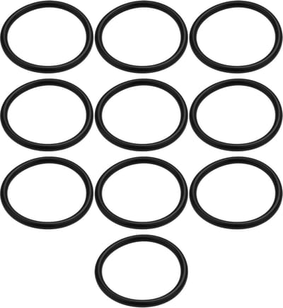 Dailygoods- Uitlaat Seal - 10 Stks O-ringen - Nitril Rubber - Buitendiameter 32mm - Binnendiameter 27mm - Draaddiameter 2,5mm - Geschikt voor hogetemperatuuromgevingen - O-ring