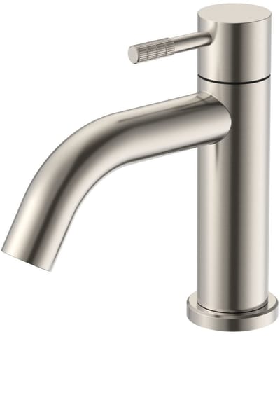 ALONI Stria koudwaterkraan – ribbelhendel – geborsteld RVS