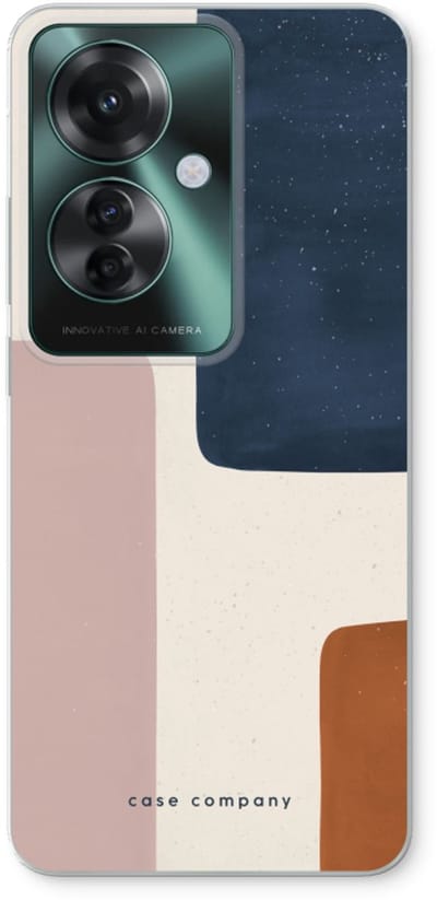 Case Company® - Hoesje geschikt voor Oppo Reno 11 F hoesje - Geo #5 - Soft Cover Telefoonhoesje - Bescherming aan alle Kanten en Schermrand