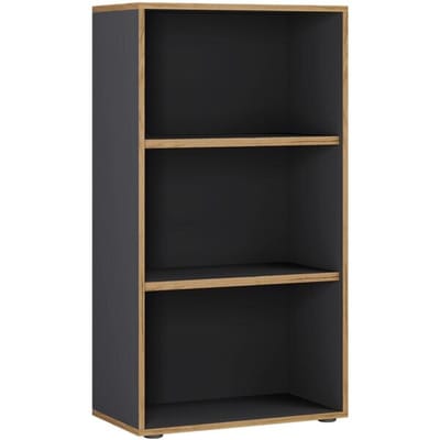 Houten Büro Standplank boekenkast Ordnerplank Boekenkastplank Salia 3-voudig b. 60 cm