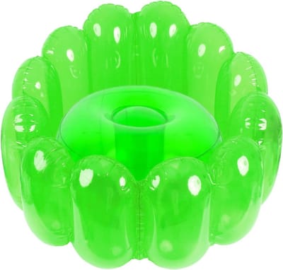 Opblaasbare stoel - Lounge bank - Buiten ontspannen - Stevig PVC materiaal - 75 x 56 cm - Groen