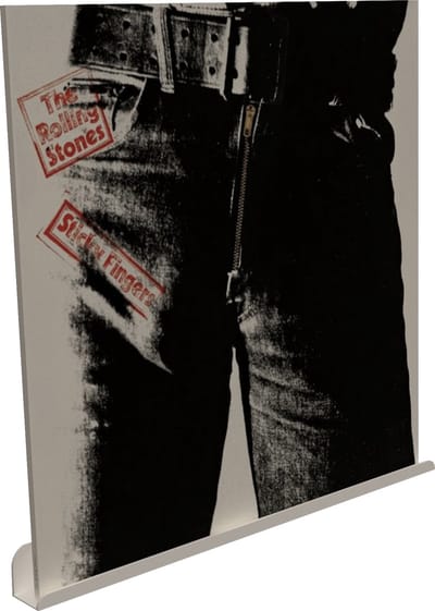 Vinyl plaat plankje metaal - Wit - 33cm - fotoplank - richel plankje - lp plaat plankje