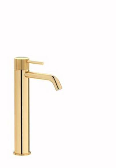 Plieger Roma wastafelkraan verhoogd met waste 27.2cm goud